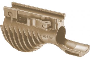 Image of FAB Defense Horizontal Tactical Foregrip w/ 1-1/8in Searchlight Adapter, Desert Tan - MIKIT