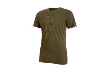 Image of Mammut Mens Massone T-Shirt, Iguana Melange-Aloe, Medium, 1041-07091-4586-114