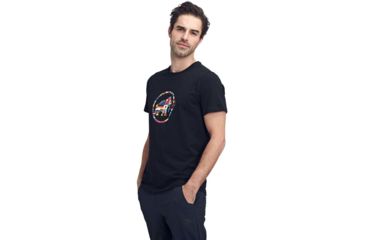 Image of Mammut Nations T-Shirt - Mens, Black, Large, 1017-02220-0001-115