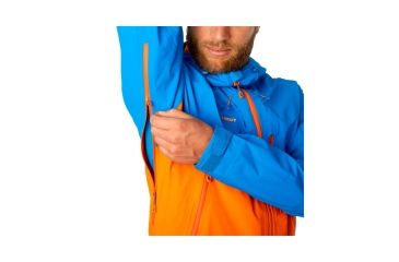 Image of Mammut Nordwand Pro Hard Shell Hooded Jacket - Men's, Sunrise/ Ice, XXL, 1010-13950-2016-117