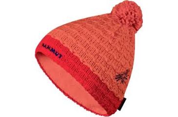 Image of Mammut Pommel Beanie - Cayenne/Lobster - One Size