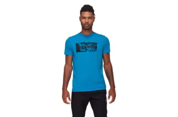 Image of Mammut Trovat Logo T-Shirt - Mens, Glacier Blue, S, 1017-06460-50589-113