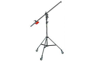Image of Manfrotto Bogen Heavy Duty Black Light Boom, Incl.008bu Stand W/casters 085BS
