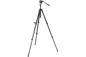 Image of Manfrotto Bogen Manfrotto 701HDV Pro Video Head+755XB MDEVE Aluminum Tripod+MBAG80 701HDV-755XBK