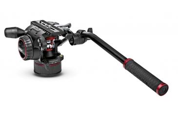 Image of Manfrotto Nitrotech N8 Fluid Video Head With Continuous CBS, Black, MVHN8AHUS