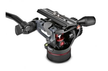 Image of Manfrotto Nitrotech N8 Fluid Video Head With Continuous CBS, Black, MVHN8AHUS