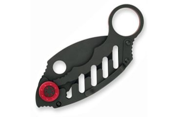 Image of Mantis Cinq 1, Black Stainless Handle, Black Blade, Plain MNMK-1