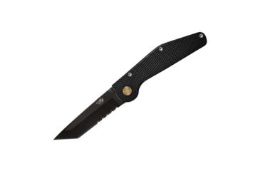 Image of Mantis Gt-Folder, 3.75in Tanto, Serrated Blade, Manual, Black, GT-302