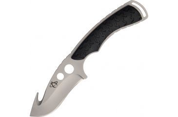 Image of Mantis Master Fixed Blade Knife, SS Guthook PE Knife, Black Handle MANTA2XL