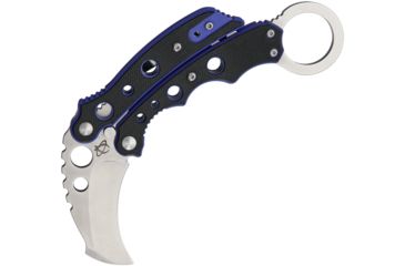 Image of Mantis Vuja De Karambit Blue Folding Knife,2in,Black and Blue,G10 Handle MANMK4B