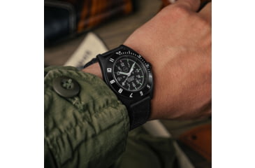 Image of Marathon Limited 250 Edition SSNAV-D Auto Unisex Watch, 41mm Case Diameter, Bi-Directional Bezel, Black Leather Strap, WW194030AN-US250