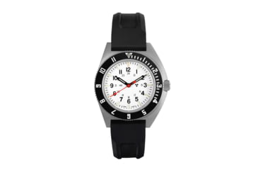 Image of Marathon Rctic Steel Navigator Ssnav On Black 3-Piece Rubber Strap Kit, White, 41mm, WW194001SS-0530