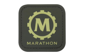 Image of Marathon 2x2in Morale Patch w/Glow in the Dark Rubber Logo,Sage Green, AD030009SG