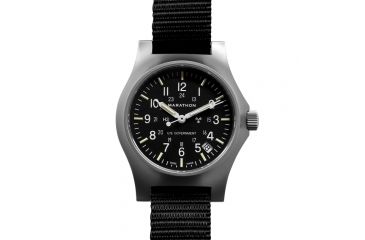 Image of Marathon General Purpose Quartz Wristwatch w/Date and Tritium, GPQ, Stainless Steel WW194015SS