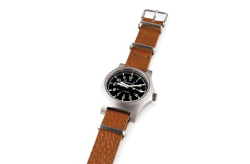 Image of Marathon Leather Nato Watch Strap, 16mm, Dark Tan, WS-LDS-DTSS-16-11