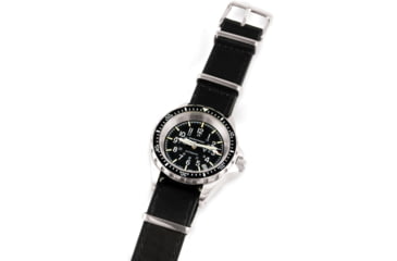 Image of Marathon Leather Nato Watch Strap, 18mm, Black, WS-LDS-BKSS-18-11