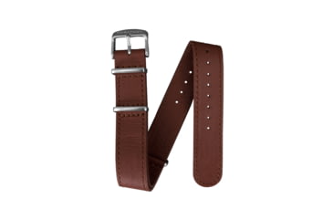 Image of Marathon Leather Nato Watch Strap, 22mm, Dark Tan, WS-LDS-DTSS-22-11
