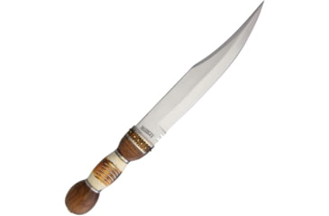 Image of Marbles Bowie Knife, 11.75 satin finish stainless clip point blade, Burnt bone and wood handle, # 12 / MR570