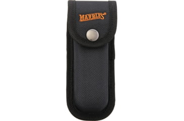 Image of Marbles Brushy Mountian Survival Folding Knive Set, Lockback, Closed 5in, Blade 3.75in L SS L Standard Edge L Matte Finish, Handle Black L Plastic, Black Nylon Sheath, MR395