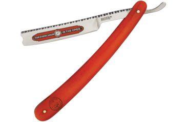 Image of Marbles Razor Folding Knife,4in,Stainless Steel,Standard Edge,Orange,Bone Handle, KB128-MR319