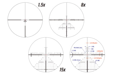 Image of March Scopes Lockable Tactical Turrets 1.5-15x42mm Riflescope, 34mm Tube, Dual FFP+SFP, DR-TR2B Reticle, Black, DE0524