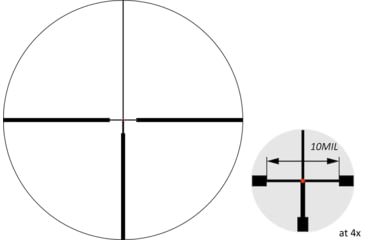 Image of March Scopes 1.5-15X42mm Normal Turret Rifle Scope, 30mm Tube, SFP, FD-1 Reticle, with 6-level Illumination, Black, NSN None, D15V42IML FD-1 Reticle