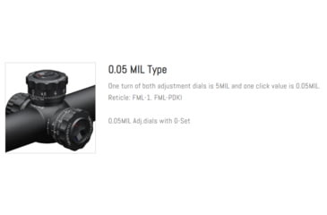 Image of March Scopes 5X-40X56mm Genll, Tactical Turret Rifle Scope, FML-1 Reticle, 34mm Tube, FFP, 0.05 MIL, Black, D40V56FML-G2 FML-1