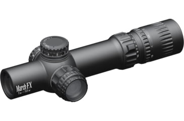 Image of March Scopes March-FX Dual Normal 1-10x24mm LPVO 30mm Tube Rifle Scope, First Focal Plane, DR-TR1FB Reticle, Black, D10SV24FDIMLN34-DR-TR1FB