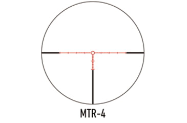 Image of March Scopes Normal Turret 2.5-25x42mm, 30mm Tube, Second Focal Plane, MTR-4 Reticle, Black, D25V42IMTR-4 Reticle