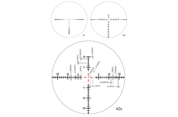 Image of March Scopes Tactical Turret High Master Wide Rifle Scope, 5-42x56mm, 30mm tube, FMA-3 Reticle, w/Illumination, Black, NSN None, D42HV56WFIMA FMA-3