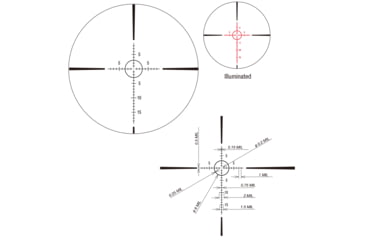 Image of March Scopes Tactical Turret 1x-10x24mm Shorty Rifle Scope, 30mm Tube, First Focal Plane, FMC-3 Reticle, Black, D10SV24FIML (FMC-3 Reticle)