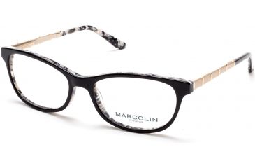 Image of Marcolin MA5014 Eyeglass Frames - Black Frame Color