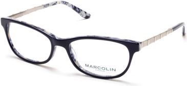 Image of Marcolin MA5014 Eyeglass Frames - Blue Frame Color