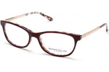 Image of Marcolin MA5014 Eyeglass Frames - Bordeaux Frame Color