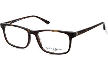 Image of Marcolin MA5017 Eyeglass Frames - Dark Havana Frame Color, Dark Havana Lens Color