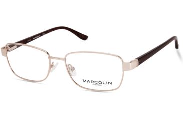 Image of Marcolin MA5018 Eyeglass Frames - Shiny Rose Gold Frame Color