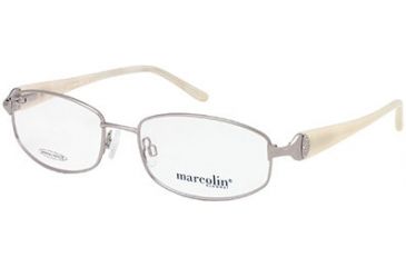 Image of Marcolin MA7298 Eyeglass Frames - Shiny Gun Metal Frame Color