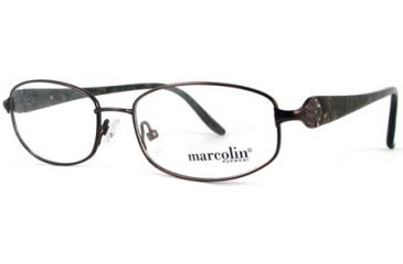 Image of Marcolin MA7298 Eyeglass Frames - Shiny Light Brown Frame Color