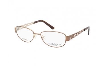 Image of Marcolin MA7329 Eyeglass Frames - Dark Brown Frame Color