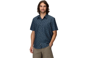 Image of Marmot AirExchange SolarShield Novelty SS Shirt - Mens, Thunderhead Daybreak, M, M16075-24280M