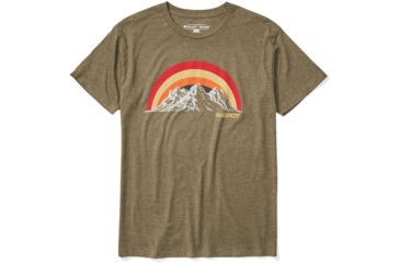 Image of Marmot Clove Hitch Short Sleeve T-Shirt - Mens, Olive Heather, Medium, 41820-4480-M