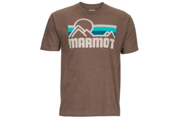 Image of Coastal Short Sleeve Tee - Mens-Brown Heather-Large