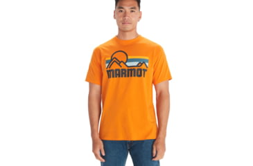 Image of Marmot Coastal Tee Short Sleeve - Mens, Orange Pepper, Medium, M14253-21524-M