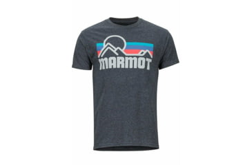 Image of Marmot Coastal Tee Short Sleeve Shirt - Mens, Charcoal Heather, 2XL, 42430-1204-XXL