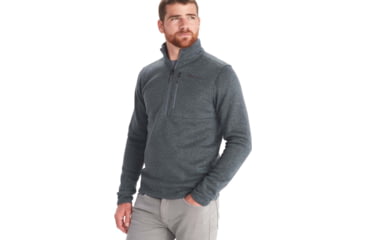 Image of Marmot Drop Line 1/2 Zip - Mens, Steel Onyx, Medium, M13193-1515-M