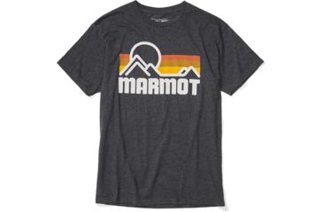 Image of Marmot Coastal Short Sleeve Tee - Mens, True Charcoal Heather, Medium, 42430-1379-M