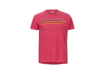 Image of Marmot MMW Tee Short Sleeve - Mens, Red Heather, Extra Large, 42890-8554-XL