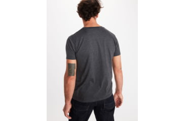 Image of Marmot Mountain Peaks Short Sleeve Shirt - Mens, Charcoal Heather, X-Large, 33390-1204-XL