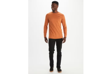 Image of Marmot Mountain Tee Long Sleeve - Mens, Copper, Extra Large, M13268-7160-XL