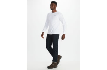 Image of Marmot Mountain Tee Long Sleeve - Mens, White, Extra Large, M13268-080-XL